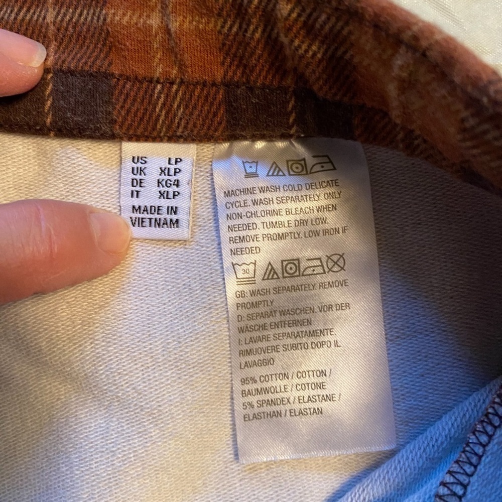 Susan Graver Straight Leg Pull On Career Pants Womens Large Pockets Punk Plaid - Picture 3 of 7